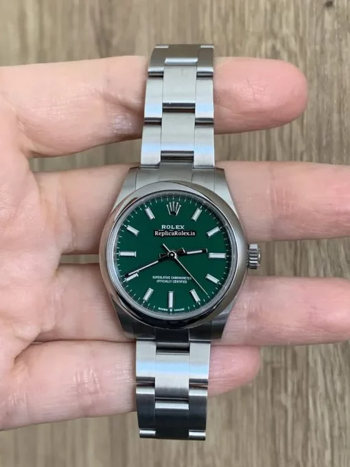 Beautiful Imitation Rolex Oyster Perpetual 31 277200 Caliber 2232 Automatic Movement 31mm Steel Case Womens Watch - Image 10