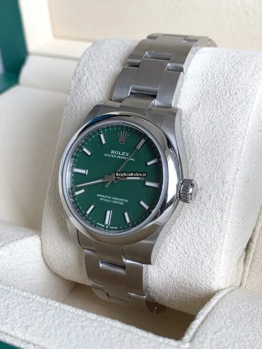 Beautiful Imitation Rolex Oyster Perpetual 31 277200 Caliber 2232 Automatic Movement 31mm Steel Case Womens Watch - Image 4