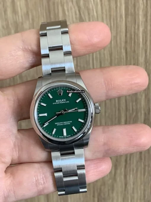 Beautiful Imitation Rolex Oyster Perpetual 31 277200 Caliber 2232 Automatic Movement 31mm Steel Case Womens Watch - Image 8