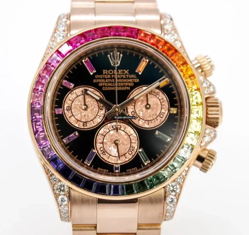 Defect Replica Rolex Daytona 116505 Caliber 4130 Automatic Movement 40mm Rose Gold Case Mens/unisex Watch