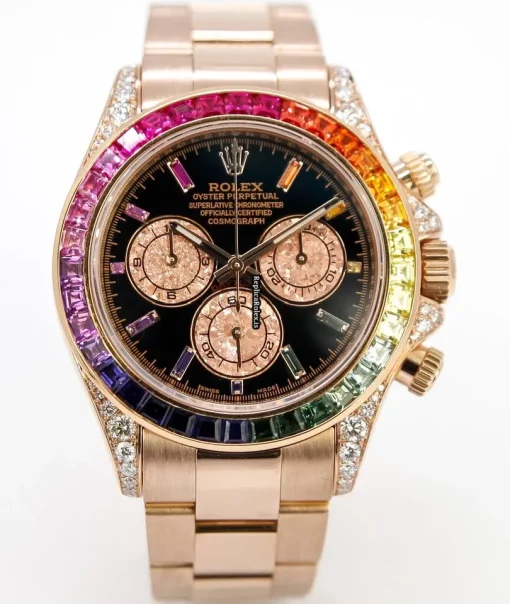 Defect Replica Rolex Daytona 116505 Caliber 4130 Automatic Movement 40mm Rose Gold Case Mens/unisex Watch - Image 2