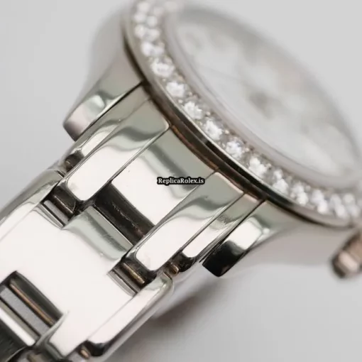 Defect Clone Rolex Lady-datejust Pearlmaster 69299 Automatic Movement 29mm White Gold Case Womens Watch - Image 9