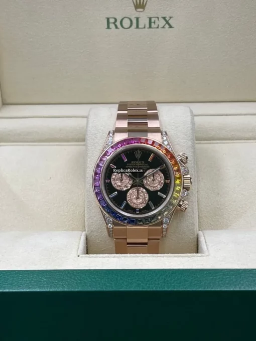 Good Replica Rolex Daytona 116505 Caliber 4130 Automatic Movement 40mm Rose Gold Case Mens/unisex Watch
