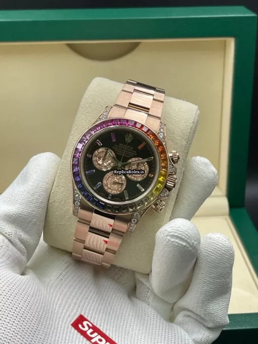 Good Replica Rolex Daytona 116505 Caliber 4130 Automatic Movement 40mm Rose Gold Case Mens/unisex Watch - Image 2