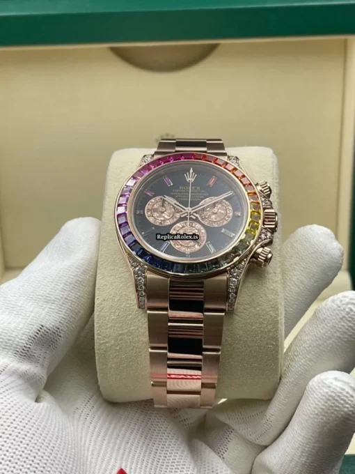 Good Replica Rolex Daytona 116505 Caliber 4130 Automatic Movement 40mm Rose Gold Case Mens/unisex Watch - Image 5