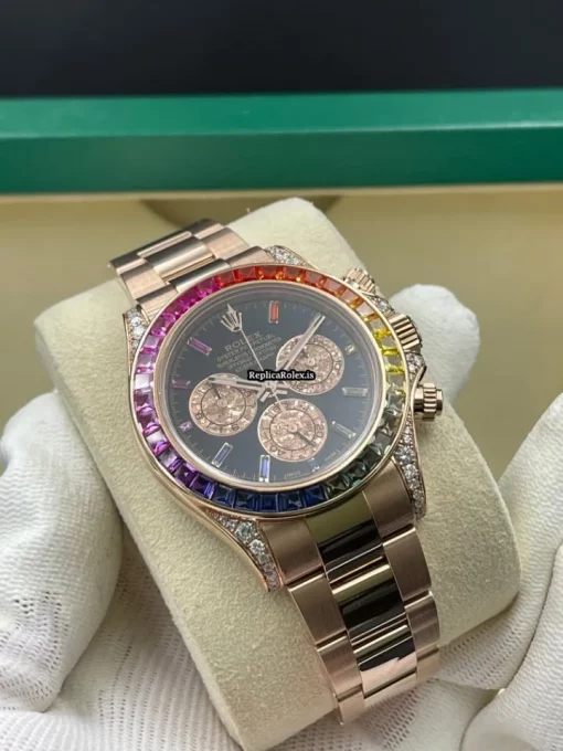 Good Replica Rolex Daytona 116505 Caliber 4130 Automatic Movement 40mm Rose Gold Case Mens/unisex Watch - Image 9