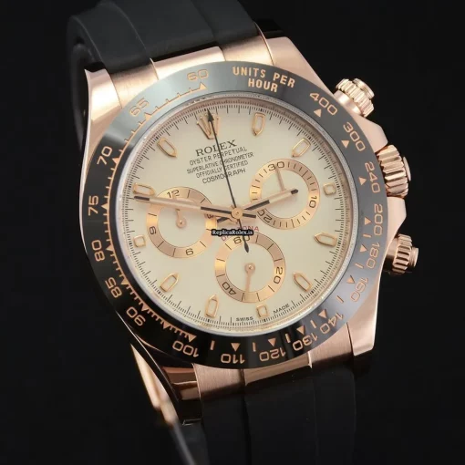 Lovely Replica Rolex Daytona 116515ln Caliber 4130 Automatic Movement 40mm Rose Gold Case Mens/unisex Watch - Image 12