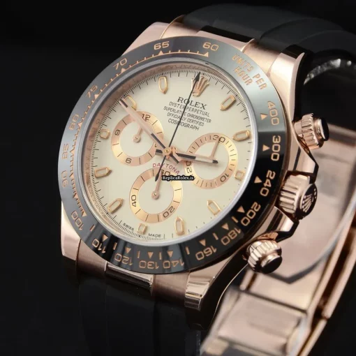 Lovely Replica Rolex Daytona 116515ln Caliber 4130 Automatic Movement 40mm Rose Gold Case Mens/unisex Watch - Image 13