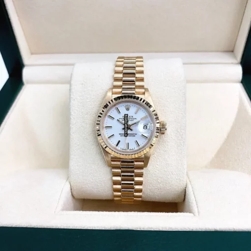 Recommend Replica Rolex Lady-datejust 69173 Caliber 2135 Automatic Movement 26mm Gold/steel Case Womens Watch - Image 3