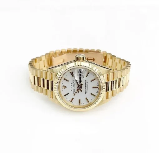 Recommend Replica Rolex Lady-datejust 69173 Caliber 2135 Automatic Movement 26mm Gold/steel Case Womens Watch - Image 4