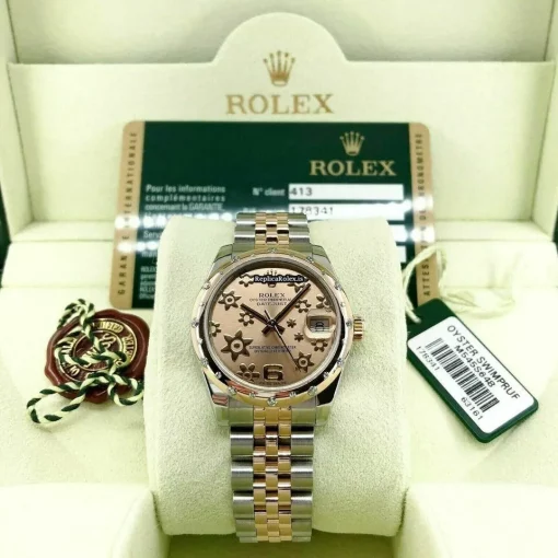 Aaa Copy Rolex Lady-datejust 178341 Caliber 2235 Automatic Movement 31mm Rose Gold Case Womens Watch - Image 2