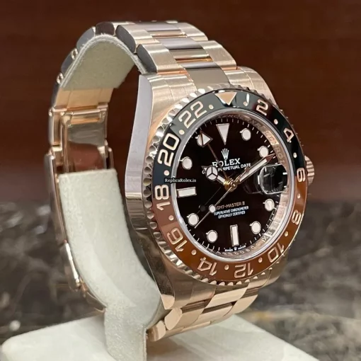 Terrific Replica Rolex Gmt-master II 126715chnr Caliber 3285 Automatic Movement 40mm Rose Gold Case Mens/unisex Watch - Image 2