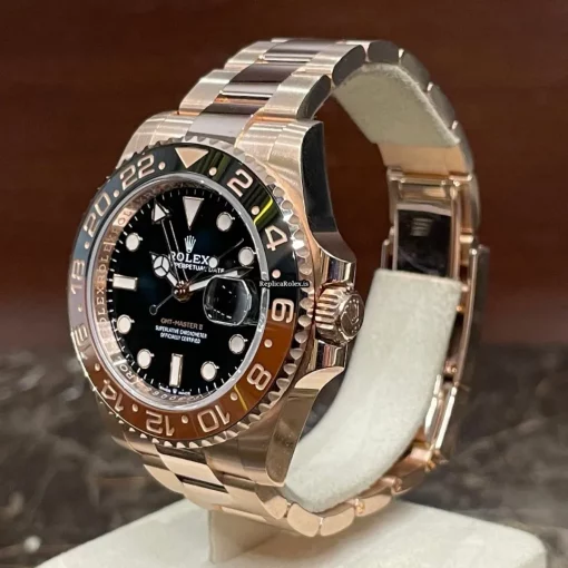 Terrific Replica Rolex Gmt-master II 126715chnr Caliber 3285 Automatic Movement 40mm Rose Gold Case Mens/unisex Watch - Image 3