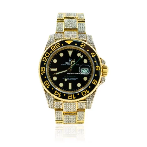 Fantastic Replica Rolex Gmt-master II 116718ln Caliber 3186 Automatic Movement 40mm Yellow Gold Case Mens/unisex Watch