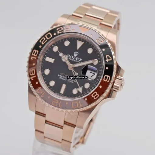 Great Fake Rolex Gmt-master II 126715chnr Automatic Movement 40mm Rose Gold Case Mens/unisex Watch - Image 2