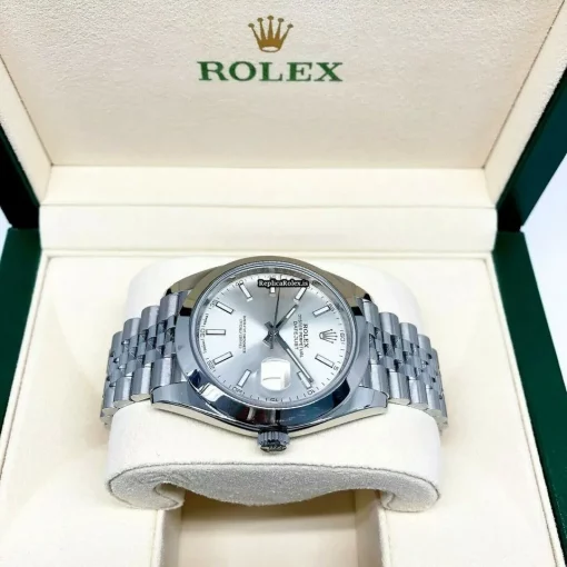 Fantastic Replica Rolex Datejust 126300 Caliber 3235 Automatic Movement 41x48mm Steel Case Mens/unisex Watch - Image 4