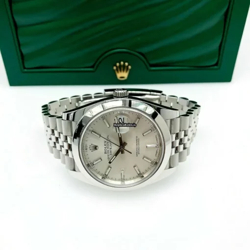 Fantastic Replica Rolex Datejust 126300 Caliber 3235 Automatic Movement 41x48mm Steel Case Mens/unisex Watch - Image 6