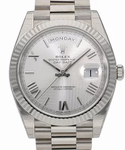 Trustworthy Replica Rolex Day-date 40 228239 Caliber 3255 Automatic Movement 40mm White Gold Case Watch