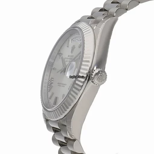 Trustworthy Replica Rolex Day-date 40 228239 Caliber 3255 Automatic Movement 40mm White Gold Case Watch - Image 2