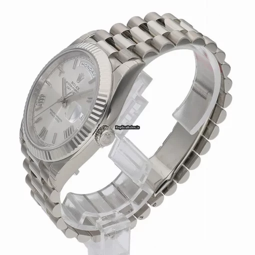Trustworthy Replica Rolex Day-date 40 228239 Caliber 3255 Automatic Movement 40mm White Gold Case Watch - Image 5