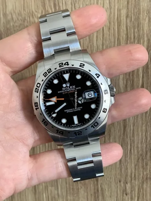 High Quality Fake Rolex Explorer II 216570 Caliber 3187 Automatic Movement 42mm Steel Case Mens/unisex Watch - Image 11
