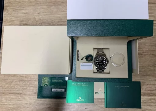 High Quality Fake Rolex Explorer II 216570 Caliber 3187 Automatic Movement 42mm Steel Case Mens/unisex Watch - Image 2