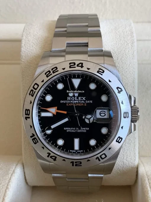 High Quality Fake Rolex Explorer II 216570 Caliber 3187 Automatic Movement 42mm Steel Case Mens/unisex Watch - Image 3