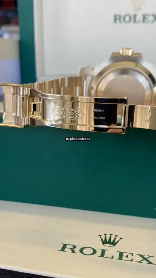 Suitable Replica Rolex Submariner Date 116618lb Caliber 3135 Automatic Movement 40mm Yellow Gold Case Mens/unisex Watch - Image 6