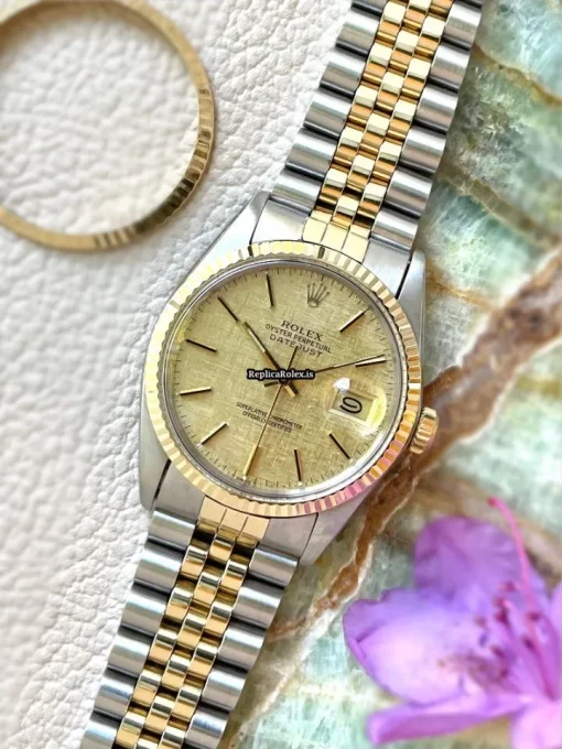 Excellent Imitation Rolex Datejust 16013 Caliber 3035 Automatic Movement 36mm Gold/steel Case Mens/unisex Watch