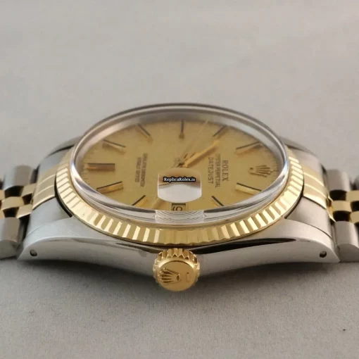 Excellent Imitation Rolex Datejust 16013 Caliber 3035 Automatic Movement 36mm Gold/steel Case Mens/unisex Watch - Image 13