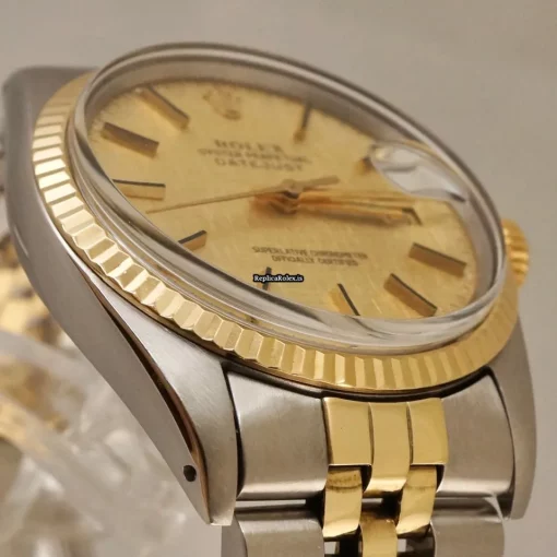 Excellent Imitation Rolex Datejust 16013 Caliber 3035 Automatic Movement 36mm Gold/steel Case Mens/unisex Watch - Image 8