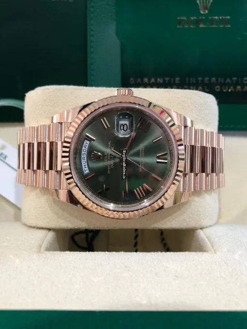 Incredible Copy Rolex Day-date 40 228235 Caliber 3255 Automatic Movement 40mm Rose Gold Case Mens/unisex Watch - Image 2
