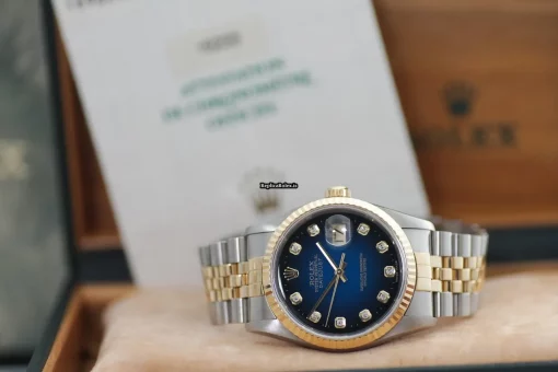 Awesome Fake Rolex Datejust 16233 Caliber 3135 Automatic Movement 36mm Gold/steel Case Mens/unisex Watch - Image 12