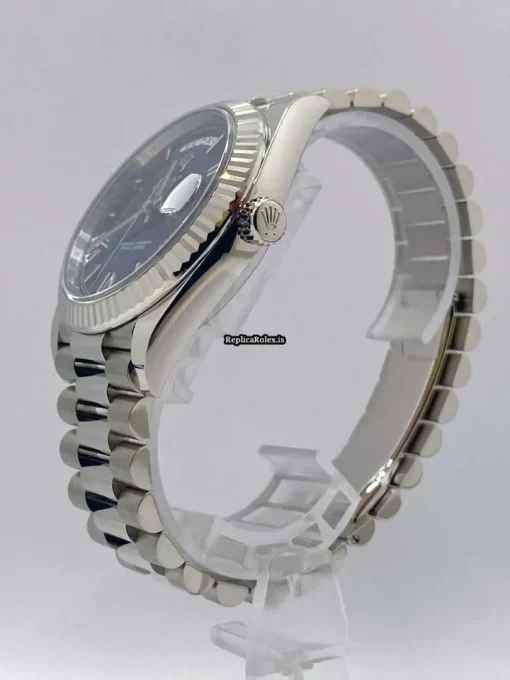 Distinctive Fakes Rolex Day-date 40 228239 Caliber 3255 Automatic Movement 40mm White Gold Case Mens/unisex Watch - Image 3