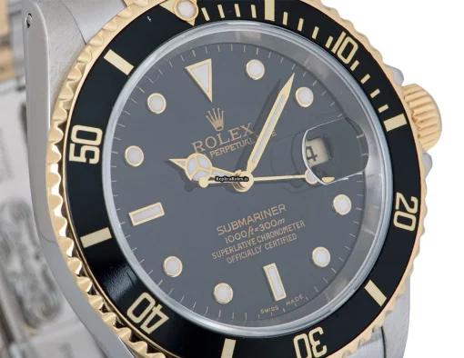 Affordable Replica Rolex Submariner Date 16613 Automatic Movement 40mm Gold/steel Case Mens/unisex Watch - Image 4