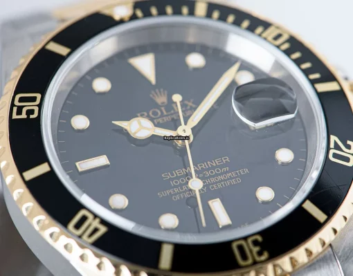 Affordable Replica Rolex Submariner Date 16613 Automatic Movement 40mm Gold/steel Case Mens/unisex Watch - Image 7