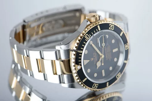 Affordable Replica Rolex Submariner Date 16613 Automatic Movement 40mm Gold/steel Case Mens/unisex Watch - Image 8