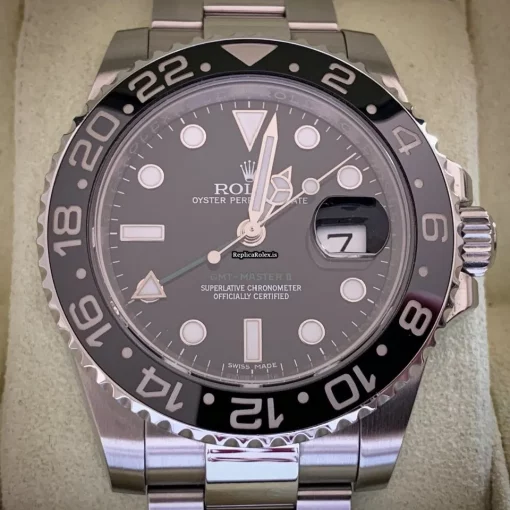 Swiss Replica Rolex Gmt-master II 116710ln Caliber 3186 Automatic Movement 40mm Steel Case Mens/unisex Watch - Image 4