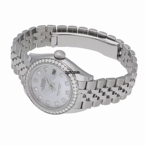 Discount Knockoff Rolex Lady-datejust 279384rbr Caliber 2236 Automatic Movement 28mm Gold/steel Case Watch - Image 5