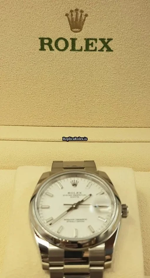 Neat Replica Rolex Oyster Perpetual Date 115200 Caliber 3135 Automatic Movement 34mm Steel Case Mens/unisex Watch - Image 10
