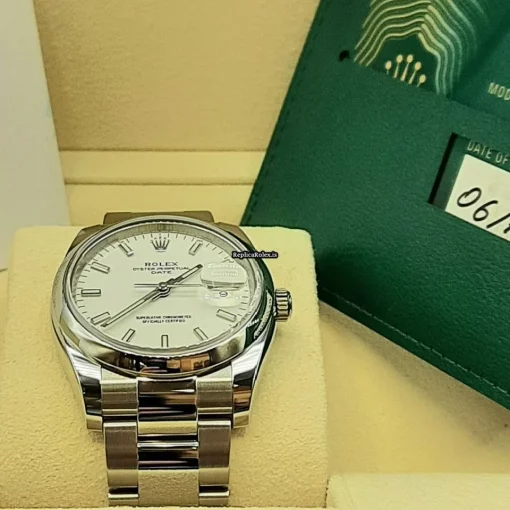 Neat Replica Rolex Oyster Perpetual Date 115200 Caliber 3135 Automatic Movement 34mm Steel Case Mens/unisex Watch - Image 12
