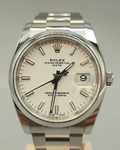 Neat Replica Rolex Oyster Perpetual Date 115200 Caliber 3135 Automatic Movement 34mm Steel Case Mens/unisex Watch - Image 7