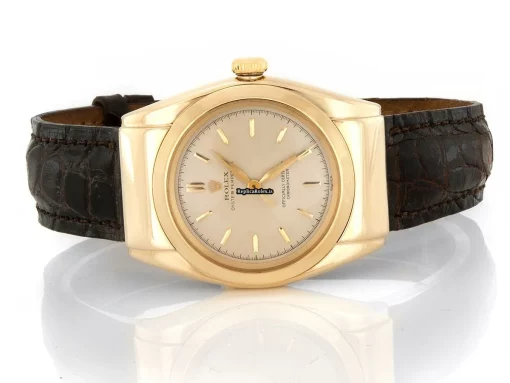 Wonderful Fakes Rolex Bubble Back 6065 Automatic Movement 30mm Yellow Gold Case Mens/unisex Watch - Image 2