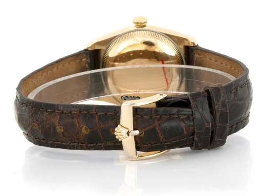 Wonderful Fakes Rolex Bubble Back 6065 Automatic Movement 30mm Yellow Gold Case Mens/unisex Watch - Image 5