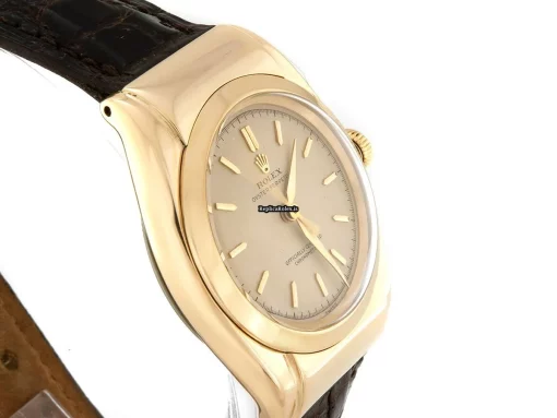 Wonderful Fakes Rolex Bubble Back 6065 Automatic Movement 30mm Yellow Gold Case Mens/unisex Watch - Image 8