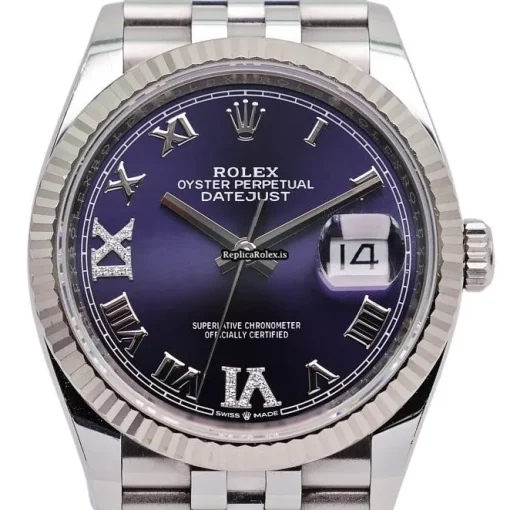 Terrific Replica Rolex Datejust 126234 Automatic Movement 36mm Steel Case Mens/unisex Watch - Image 3