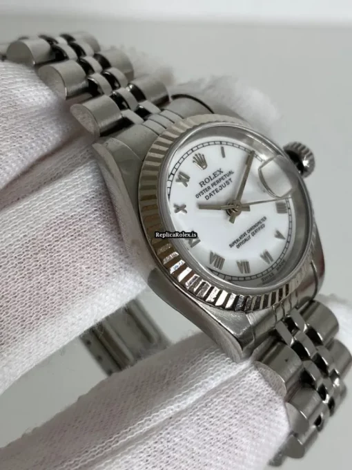 Excellent Replica Rolex Lady-datejust 69174 Caliber 2135 Automatic Movement 26mm Steel Case Womens Watch - Image 15