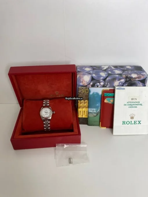 Excellent Replica Rolex Lady-datejust 69174 Caliber 2135 Automatic Movement 26mm Steel Case Womens Watch - Image 2