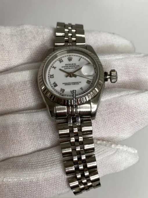 Excellent Replica Rolex Lady-datejust 69174 Caliber 2135 Automatic Movement 26mm Steel Case Womens Watch - Image 3