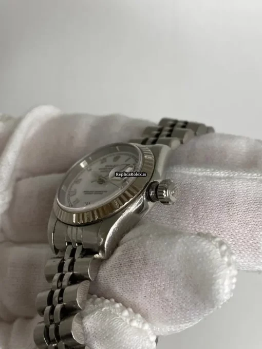 Excellent Replica Rolex Lady-datejust 69174 Caliber 2135 Automatic Movement 26mm Steel Case Womens Watch - Image 5